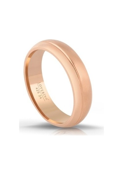 317l Çelik Lovering Erkek Alyans Yüzük Lv425 Rose Gold