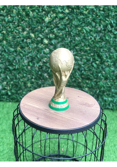 Fifa Dünya Kupası 23 Cm 3d Renkli Baskı World Cup Altın
