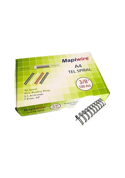 Mapiwire 3/8 Kutu Tel Siyah 100 Ad.