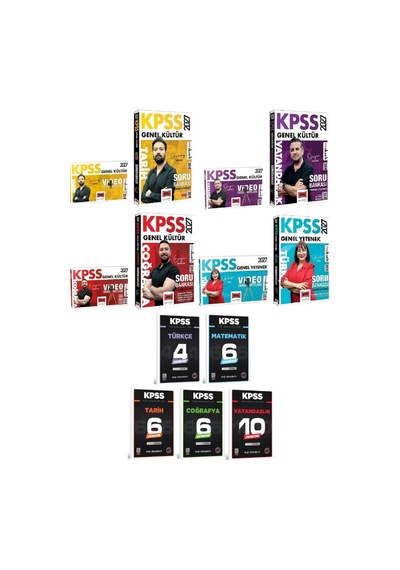 Yargı 2027 Kpss Tarih + Coğrafya + Vatandaşlık + Türkçe Video Ders Notları + Soru Bankası 8 Li Set+evp Akademi Kpss Tüm Adaylar Tüm Dersler 32 Deneme Seti
