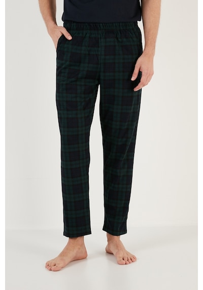 Buratti Ekoseli Pamuklu Regular Fit Kısa Kollu Erkek Pijama Takımı 6572002 Lacivert Buratti Ekoseli Pamuklu Regular Fit Kısa Kollu Erkek Pijama Takımı 6572002 Lacivert