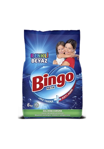 Bingo Matik Konsantre, Renkli & Beyaz, 6 Kg