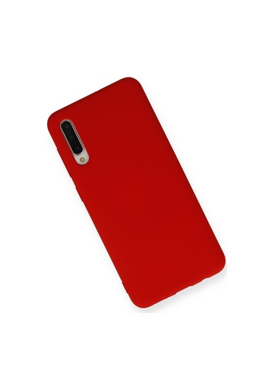 Samsung Galaxy A50 Uyumlu İçi Kadife Lansman Tasarım Silikon Telefon Kılıfı Kırmızı