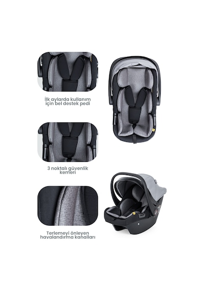 Kanz Echo Travel Sistem Bebek Arabası Gri