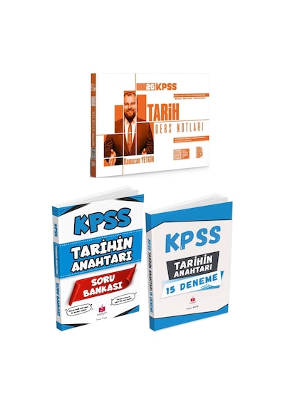 2026 Kpss'nin Anahtarı Tarih Soru+deneme+ Benim Hocam Ramazan Yetgin Tarih Ders Notları