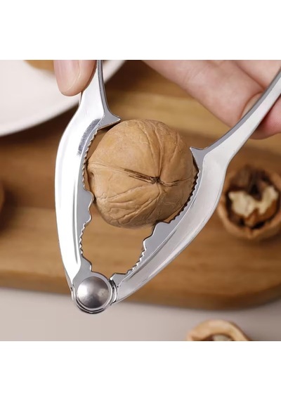 Paslanmaz Çelik Metal Ceviz Kıracağı Ergonomik Saplı Dayanıklı Fındık Ve Badem Kırma Aparatı 15 Cm