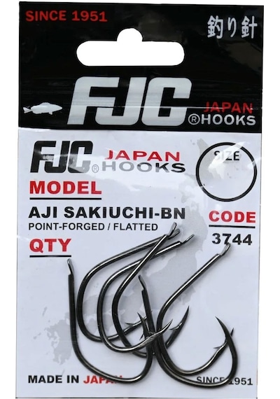 Fjc Fjc3744 Aji Sakiuchi Black Nickel Tekli Olta İğnesi 2 No - 11 Adet 2 No - 11 Adet