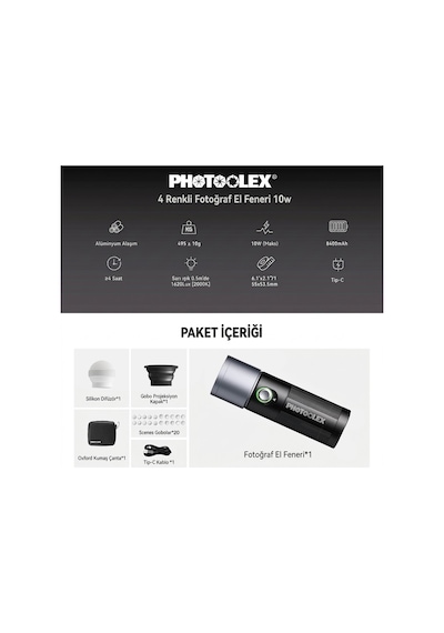 Photoolex 10w Video Spot Işığı - 10w4c