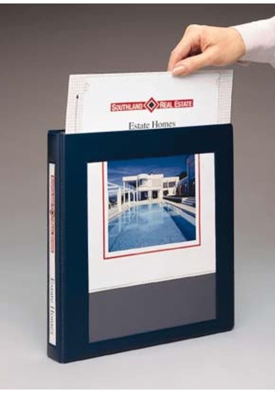 Ağır Hizmet Çerçeveli Görünüm 3 Halkalı Klasör, 2,54 Cm Ezd Halkalar, 1 Lacivert Klasör 68055 Diğer