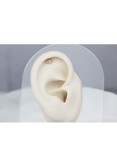 Glorria Altın Göz Helix Piercing (540178425) Sarı