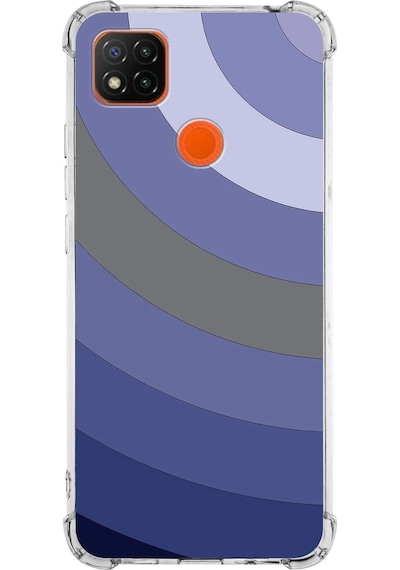 Xiaomi Redmi 9c Köşe Korumalı Antişok Kapak Renk Cümbüşü Tasarımlı Şeffaf Silikon Kılıf