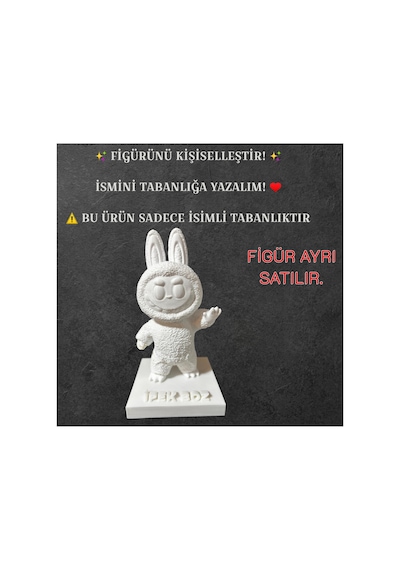 Kişiye Özel İsimli 3d Figür Tabanlığı Kişiselleştirilebilir İsme Özel Figür Standı