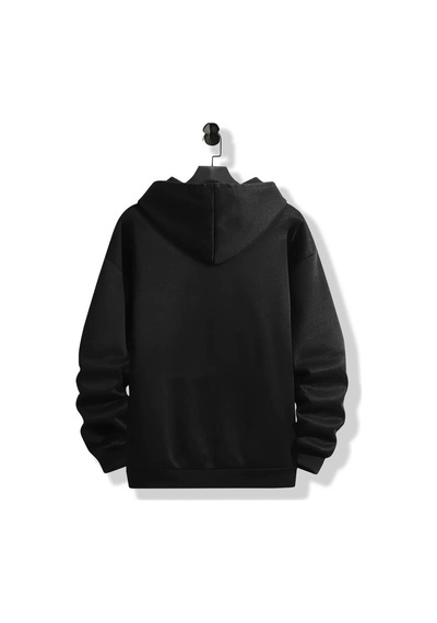 Medinenur New York City2 Baskılı Kapüşonlu Sweatshirt Siyah