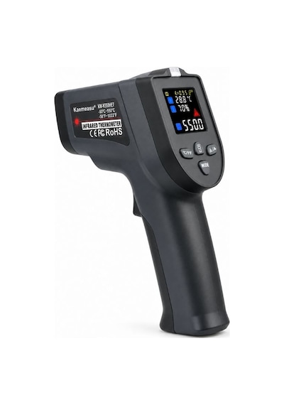 Kaemeasu Km-k550het Dijital Lazer Termometre Infrared Ve Prob Çift Ölçüm