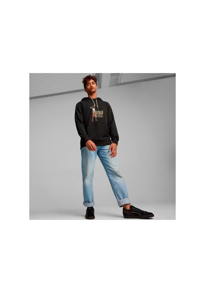X One Pıece Hoodie Puma Black Puma Black