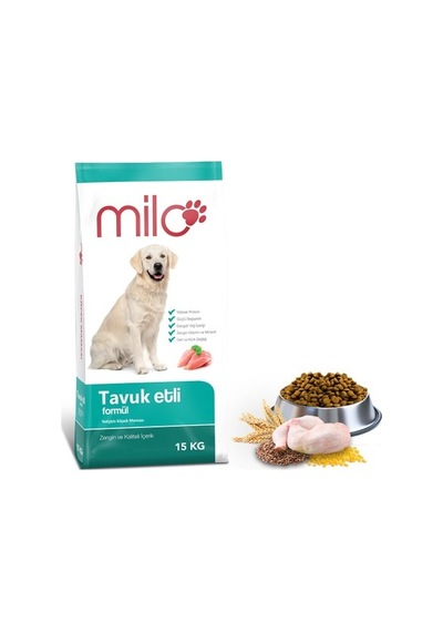 Milo Tavuklu Yetişkin Köpek Maması 15 Kg