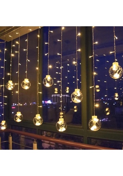 Küre Toplu Perde Led Işık Mz6200-245 Çr