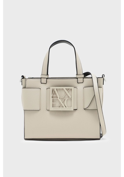 Armani Exchange Logolu Ayarlanabilir Askılı Çanta Kadın Çanta 9426900 A874 U6208 Ekru