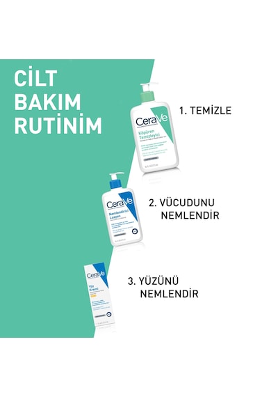 CeraVe Normal ve Yağlıya Dönük Ciltler için Köpüren Temizleyici 236 ML