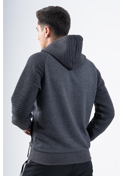 Maraton Sportswear Regular Erkek Kapşonlu Uzun Kol Basic Siyah Sweatshirt 21392-siyah Siyah