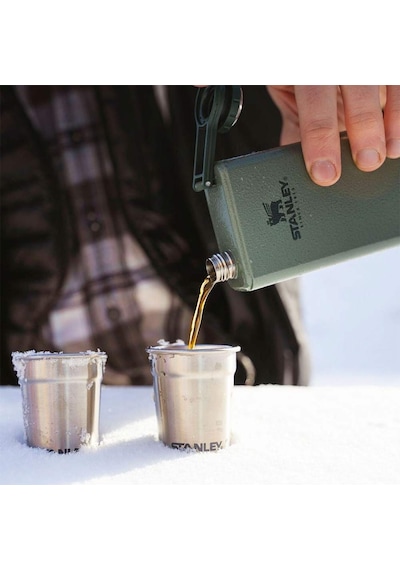 Stanley Adventure Çelik Shot Bardak Ve Matara Seti - Hammertone Green Yeşil