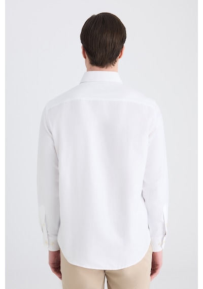 D'S Damat Ds Damat Regular Fit Beyaz Armürlü Gömlek 5hf02ta04100m Çok Renkli