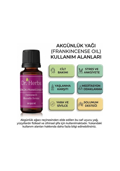 Dr. Herbs Frankincense / Akgünlük Uçucu Yağı Diğer