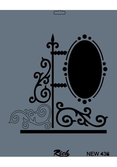 New Seri N-436 Stencil 35x25 Cm