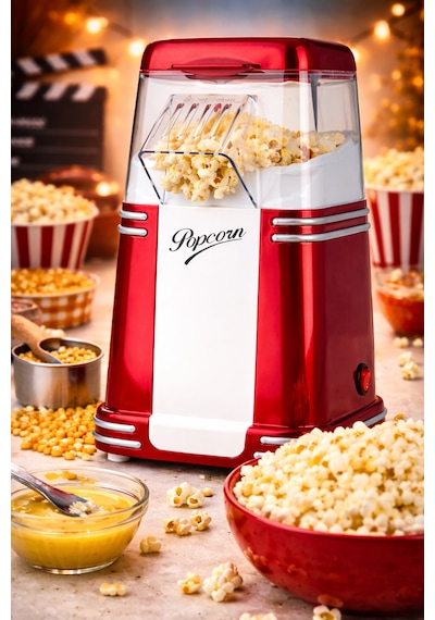 Thomax PM1300-S Mısır Patlatma Makinesi Yağsız Ve Sağlıklı Popcorn