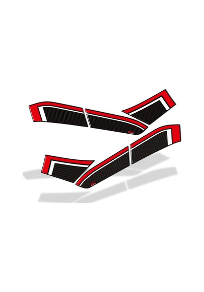 GP Kompozit Yamaha NMAX 125 / 155 2021-2024 Uyumlu Yan Pad Kırmızı