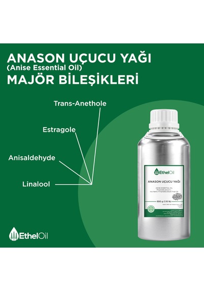 Anason Uçucu Yağı - 500 Gr Saf Ve Doğal Uçucu Yağ 500 G