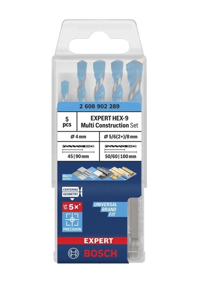 Bosch Expert Hex-9 5'li Çok Amaçlı Matkap Ucu Seti 2608902289