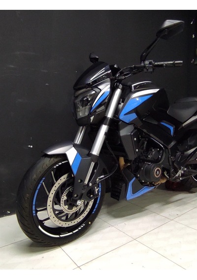 Bajaj Dominar 400-250 Sticker Etiket Modeli Mavi Beyaz