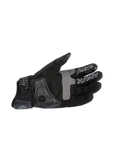 Ebakbak Motosiklet Eldiveni Deri Ve Cordura Reflektörlü Su Geçirmez Mebran Kışlık Motor Eldiveni Siyah