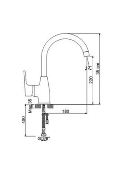 Newarc 921531w Loft Evye Armatürü. Beyaz