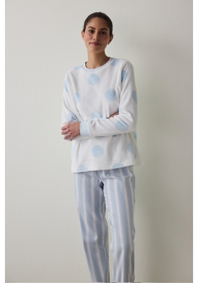 Penti Gardenya Magic Puantiyeli Pijama Üstü