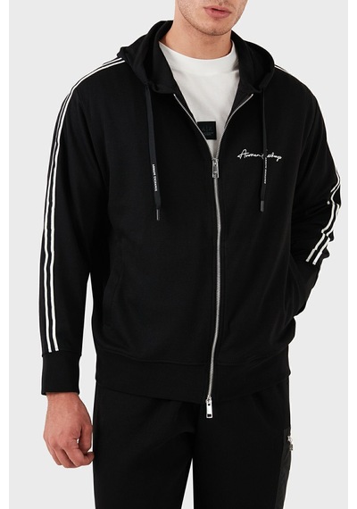 Armani Exchange Erkek Kapüşonlu Sweatshirt - Siyah Black