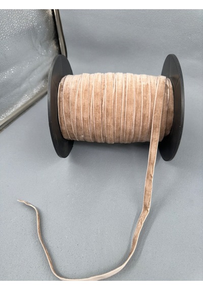 Paşateks- 1 Cm Düz Kadife-5 Metre K.gri