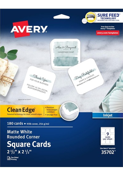 Avery Clean Edge 35702 Sure Feed Teknolojisine Sahip Yazdırılabil