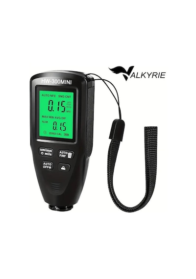 Valkyrie Hw-300mını Dijital Boya Kalınlığı Ölçüm Cihazı 0-2000µm Hassas Ölçer