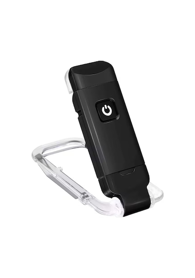 Siyah Renk Kitap Okuma Işığı 3 Farklı Işık Rengi 3 Kademe Işık Kitap Ayıracı Usb Şarjlı Çok Renkli