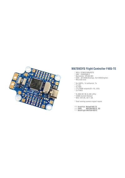 MATEK F405-TE Uçuş Kontrol Kartı Otopilot