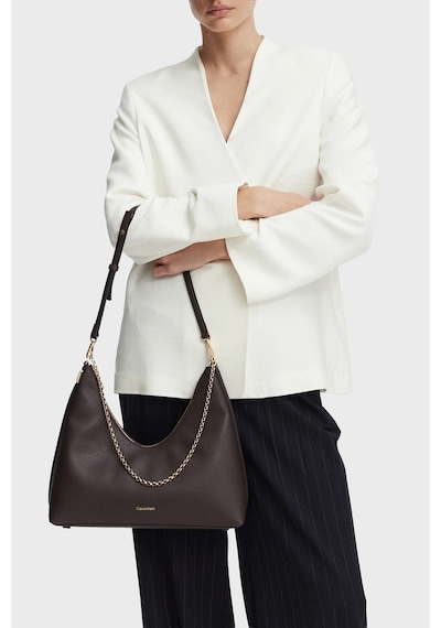 Calvin Klein Zincir Detaylı Ayarlanabilir Askılı Çanta Lv04f3495gbal Bayan Çanta Lv04f3495g Bal Kahve