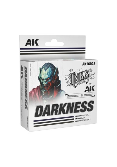 Ak Interactive 16023, 3x30 Ml. Karanlık Renkler Akrilik Mürekkep Seti Diğer