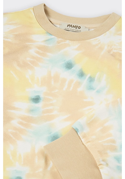Kız Çocuk Batik Baskılı Bej Sweatshirt 7755782