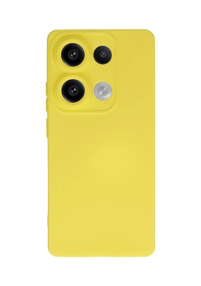 Uryport Xiaomi Redmi Note 13 Pro 4g Kılıf Nano İçi Kadife Silikon - Sarı