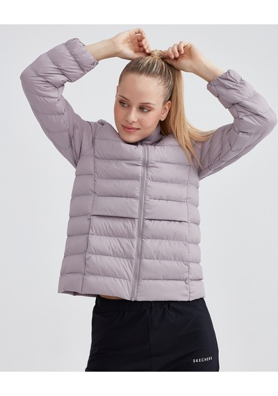 Skechers W Outerwear Pop Up Detailed Padded Jacket Kadın Foggy Lilac Mont S231240-506 Pembe