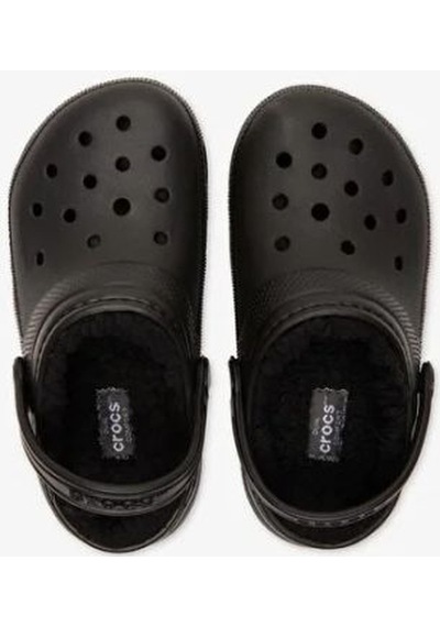 Crocs Classic Lined Clog Kids Çocuk Siyah Terlik 207010-060 Siyah