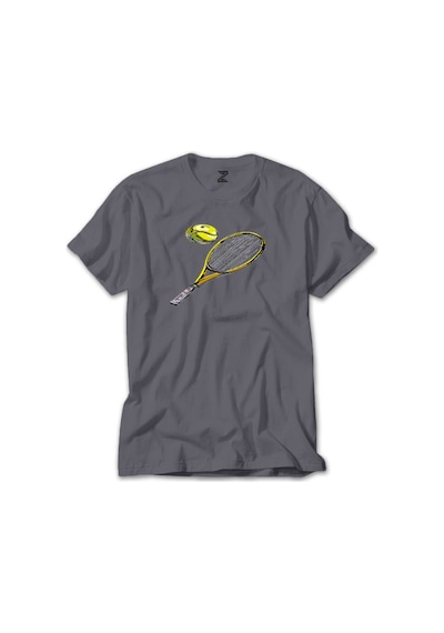 Tennis Rackets Classic Gri Tişört Gri