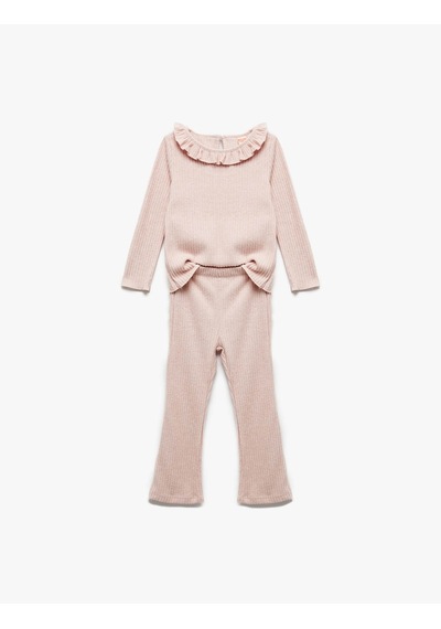 Koton Pembe Kız Bebek Alt-üst Takım 6wmg10043ak Pembe